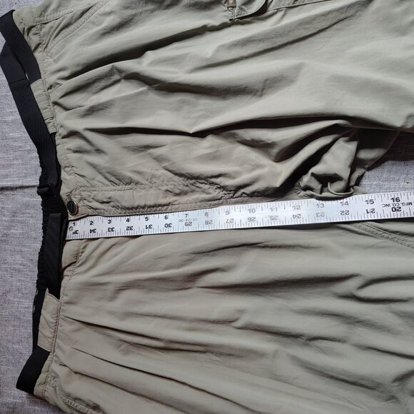 Vintage Exoffcio Convertible Cargo Pants Mens Size XXL Beige Nylon Hiking - Picture 8 of 13